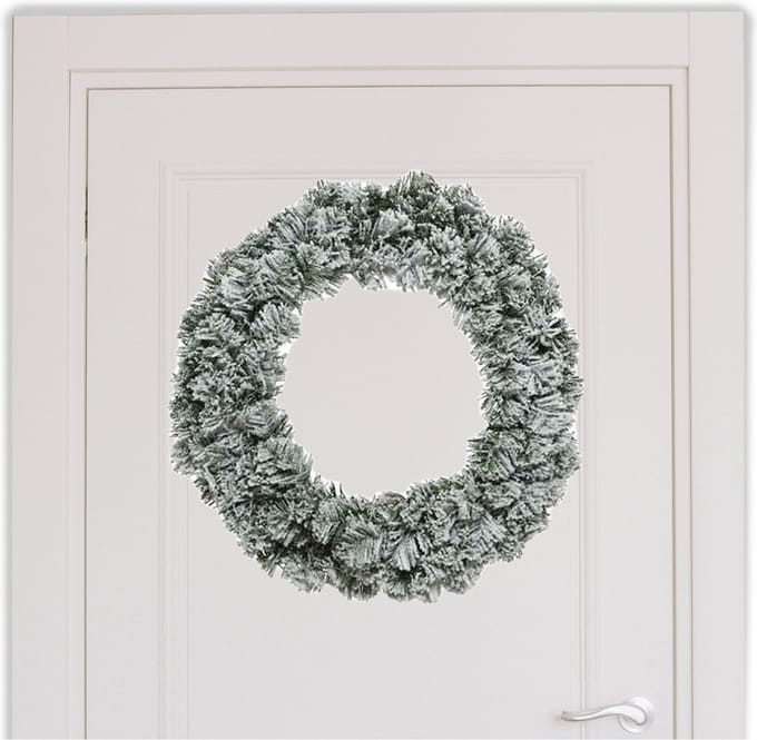 Kerstkrans/dennenkrans - groen - 60 cm - kerstkransen