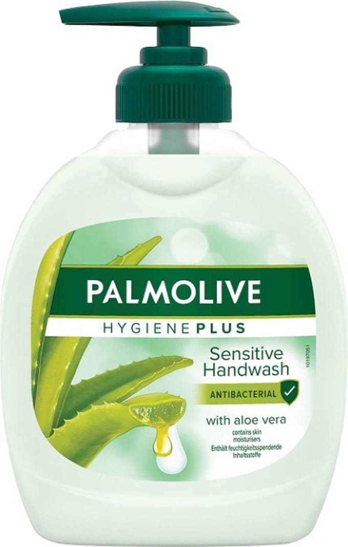 Palmolive Handzeep pomp Hygiene Plus Sensitive 6 x 300 ml