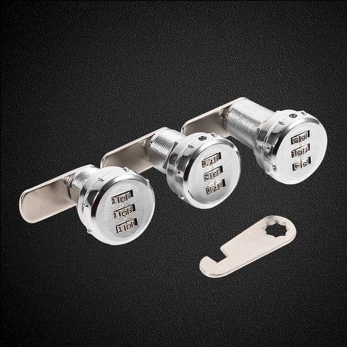 Dailygoody - 3 Digit Combinatielock - Veiligheidsslot - Compact formaat - Coded Cabinet Lock - Geschikt voor meubels en post - Model NMZMQZB-DPDS10W2