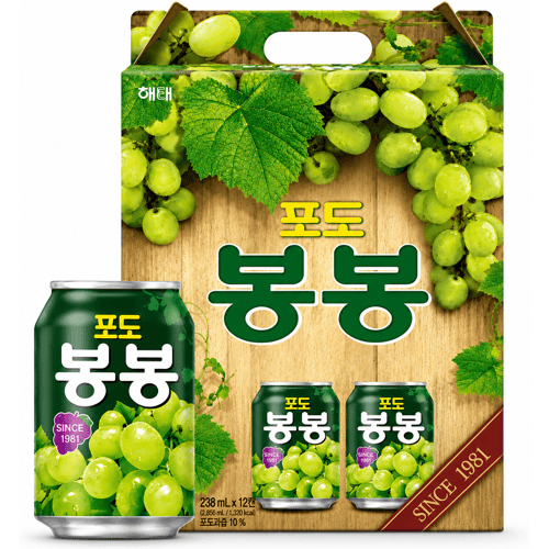 Haitai Bon Bon druivensapdrank - 12 x 238 ml