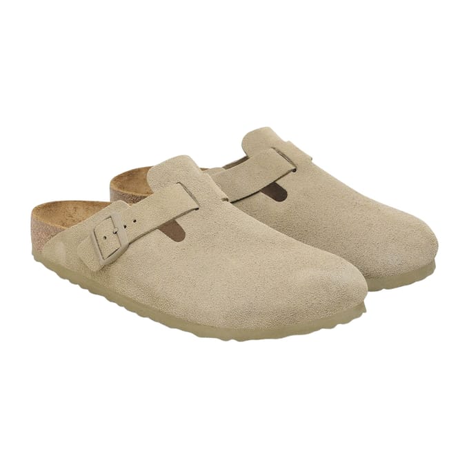 Birkenstock Boston Suède Slippers Senior