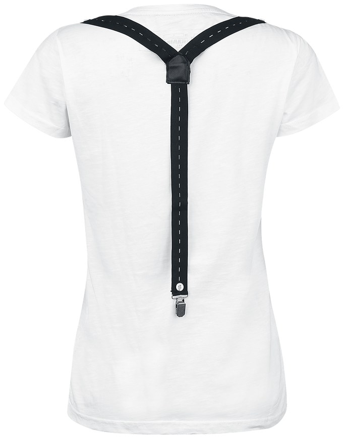 Rammstein T-shirt - Bretels - S tot XL - voor Vrouwen - wit