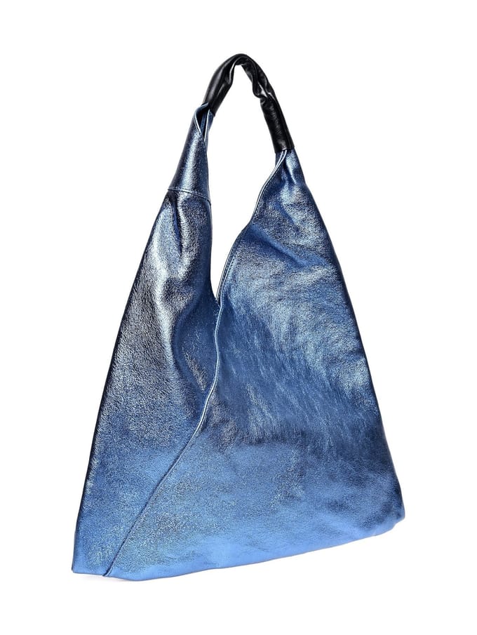 Isabella Rhea Blauw Rundleer Tas