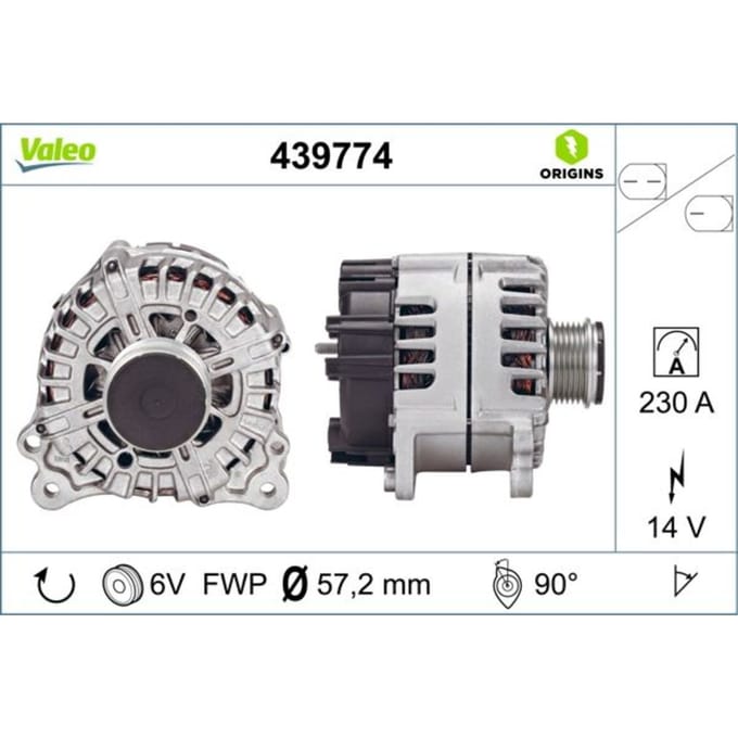 Driefasige generator VALEO ORIGINS NEW VALEO 439774