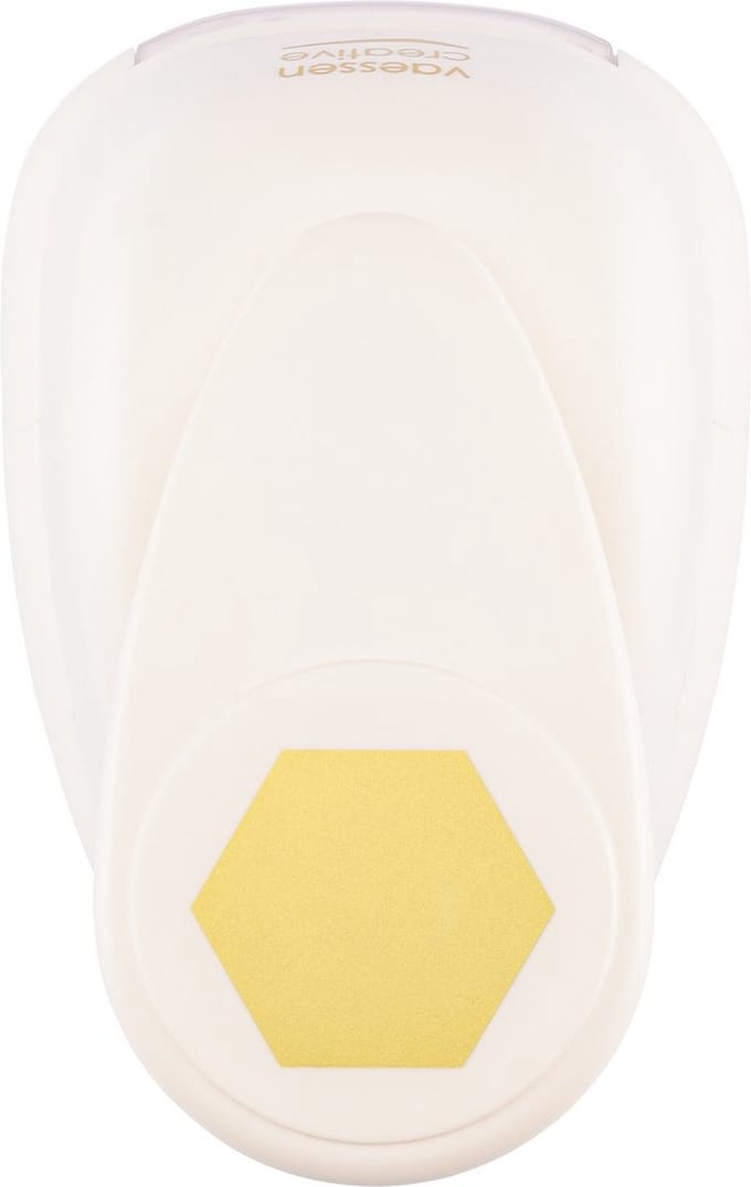 Vaessen Creative Pons - Figuurpons - Hexagon - 4,4 x5,1 cm