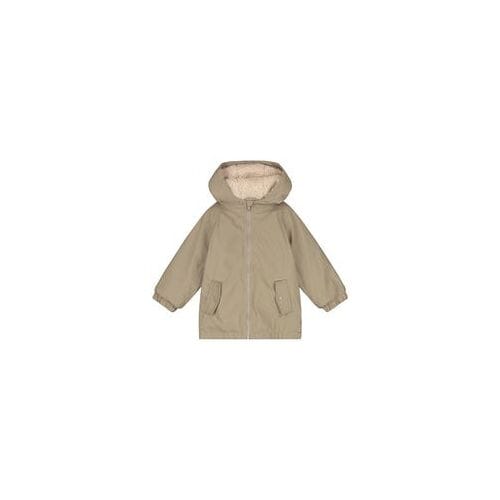 Prénatal peuter regenjas gevoerd Dark Taupe Brown 80 unisex