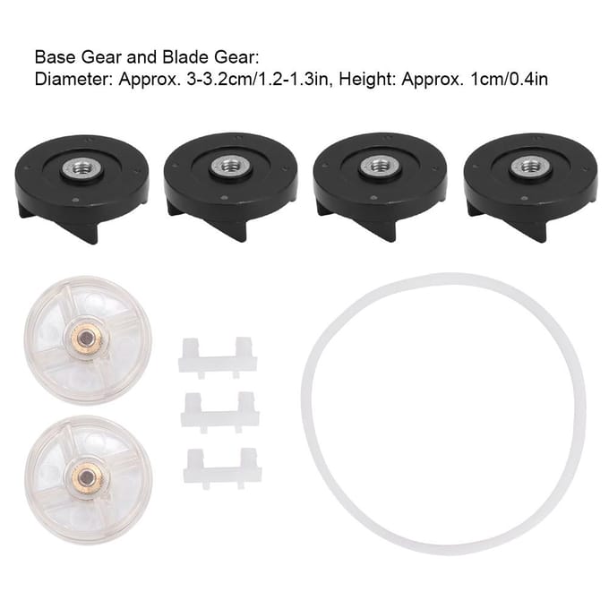 Accessoires voor 6 basistandwielen en mestandwielen als vervangingsonderdeel voor de Magic Bulle Blender(Groep 2)250W white