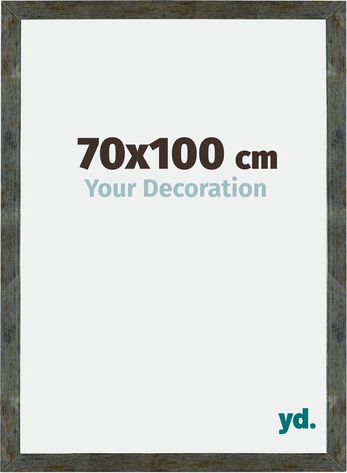 Your Decoration - Fotolijst 70x100 cm - MDF - Blauw Goud Gemeleerd - Mura