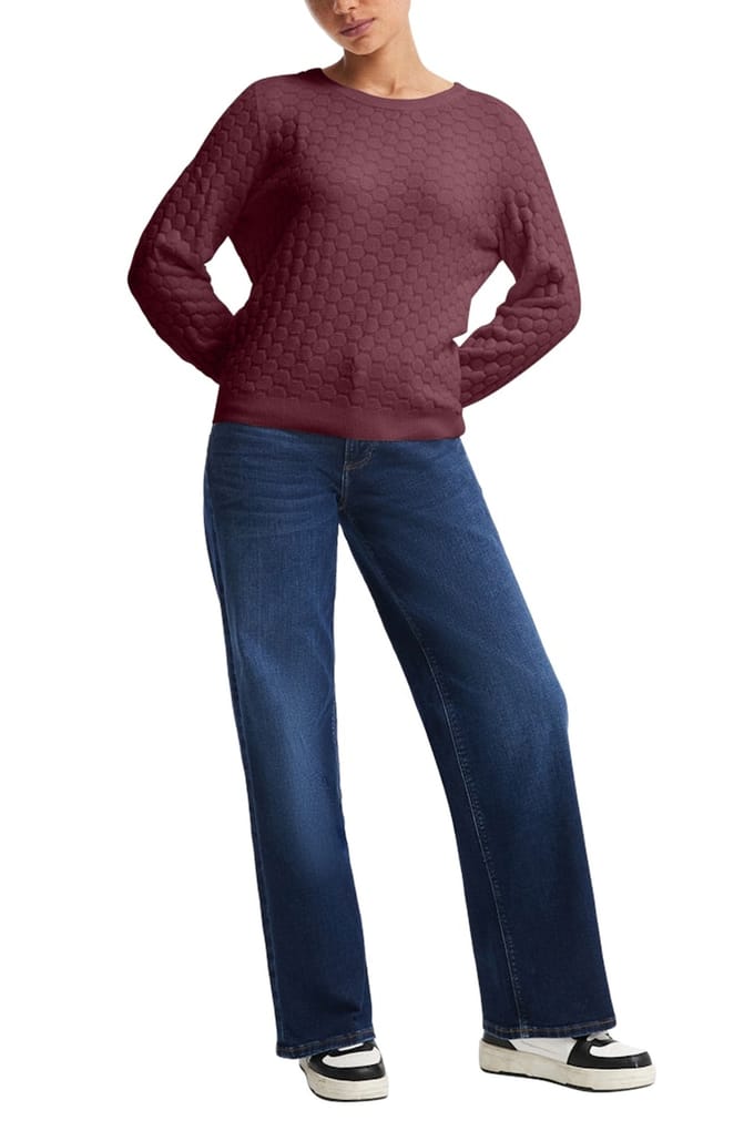 s.Oliver -qs Pullover Burgundy Taglia: L | Maglioni a maglia Outlet | Donna | Marrone