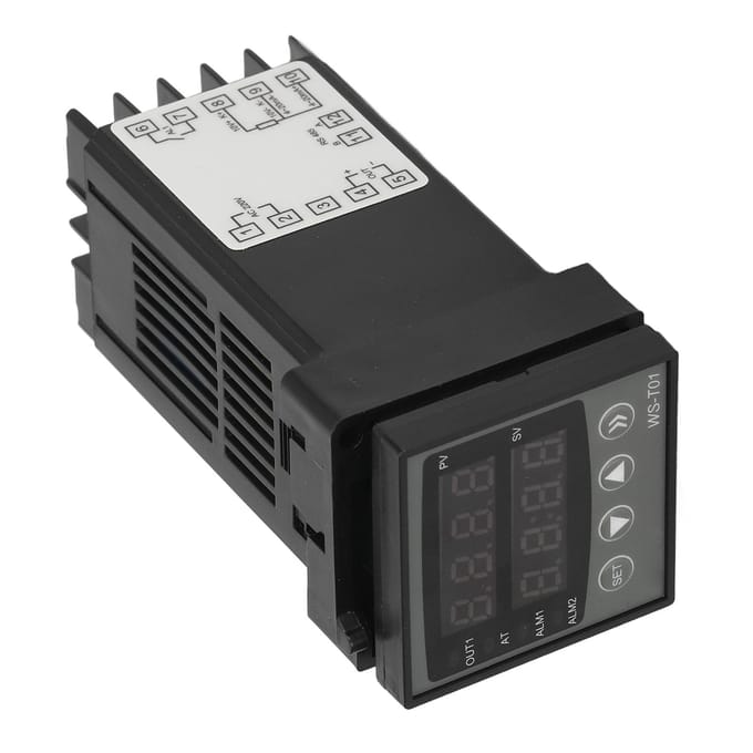Intelligente PID Temperatuurregelaar Digitale Display ABS Slimme Thermostaat voor Printen Chemisch gray