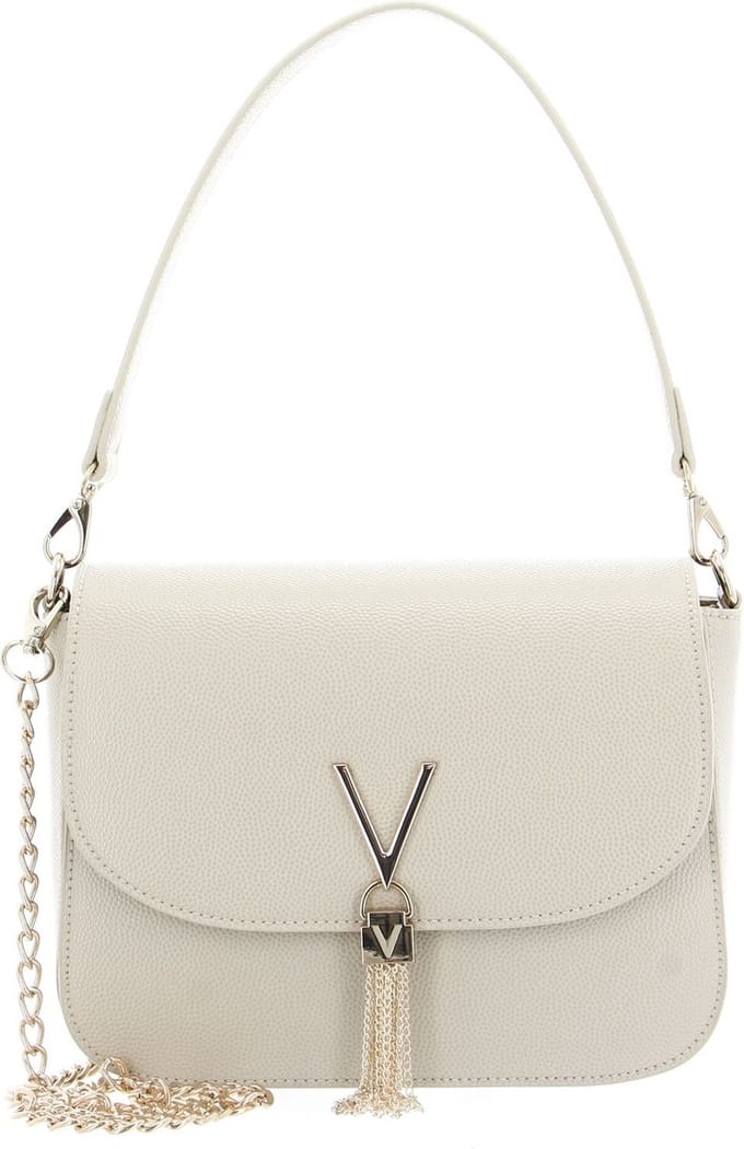VALENTINO Schoudertas Handtas Divina Shoulder Bag Ecru Wit