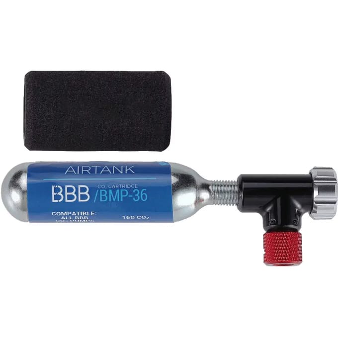 BBB Cycling Co2 Pomp - EasyAir - Fietspomp Racefiets Inclusief Co2 Patroon - Mini Pomp - BMP-34