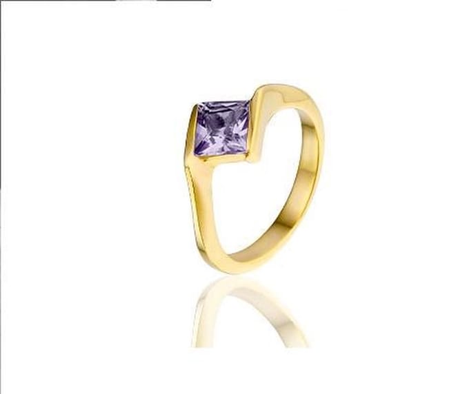 Montebello Ring Daka - 925 Zilver Verguld - 8mm - Maat 56 - 17.8mm