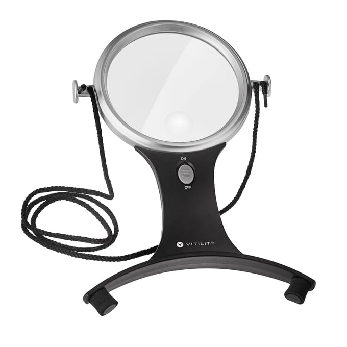 VITILITY Vergrootglas - handsfree - Loep - 2x Vergroten - 6x Vergroten