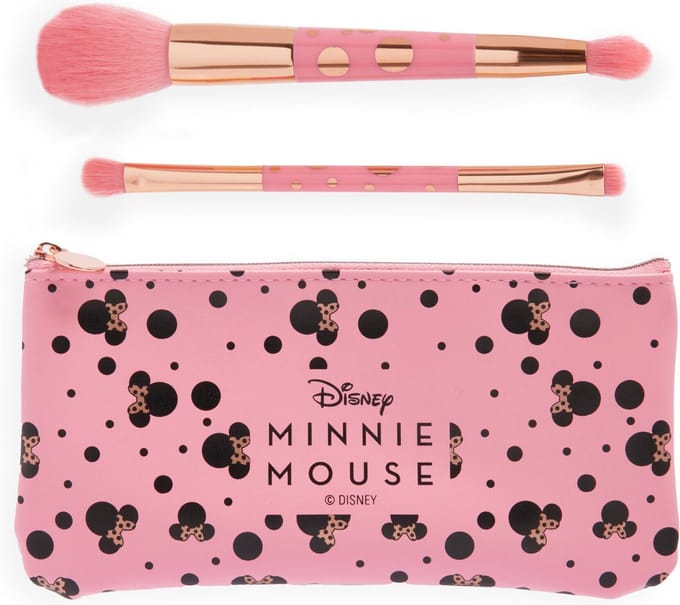 Makeup Revolution x Disney Minnie Mouse - Brush Set - Kwastenset - Roze & Goud - Make-up - Cadeau - Gift Set