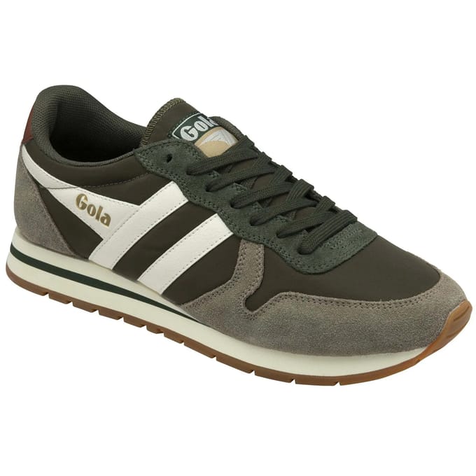 Gola Daytona Chute - Herensneaker - Donker-Khaki-Rijn-Off-White