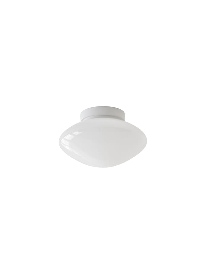 &Tradition Mist AP22 Wand-/ Plafondlamp Ø25 Wit/Opaalglas