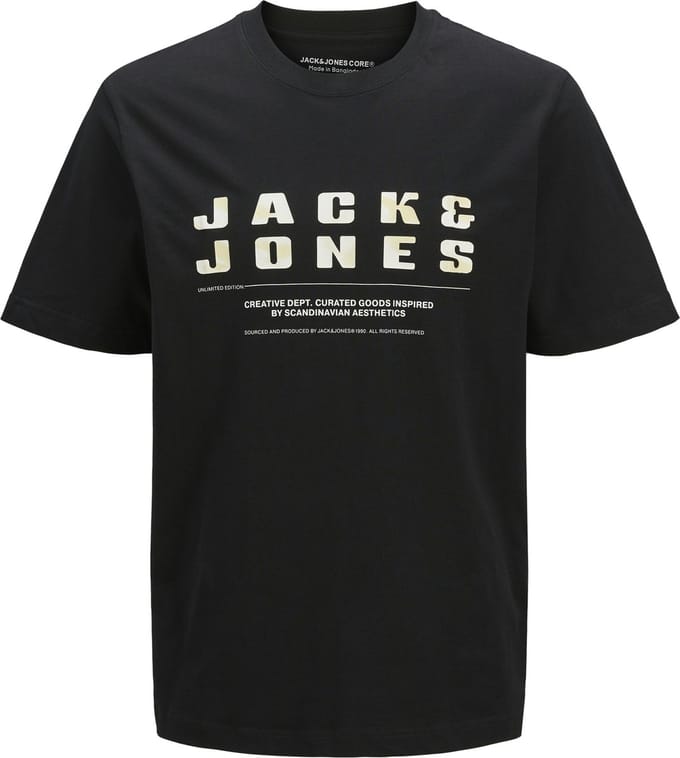 JACK&JONES - JCORECHARGE FRONT BRANDING TEE CRE JNR - Jongens - T-shirts