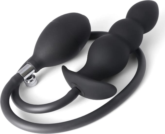 Buttplug - Buttplugs - Buttplug opblaasbaar - Prostaat Massage - Anaal plug - Zwart