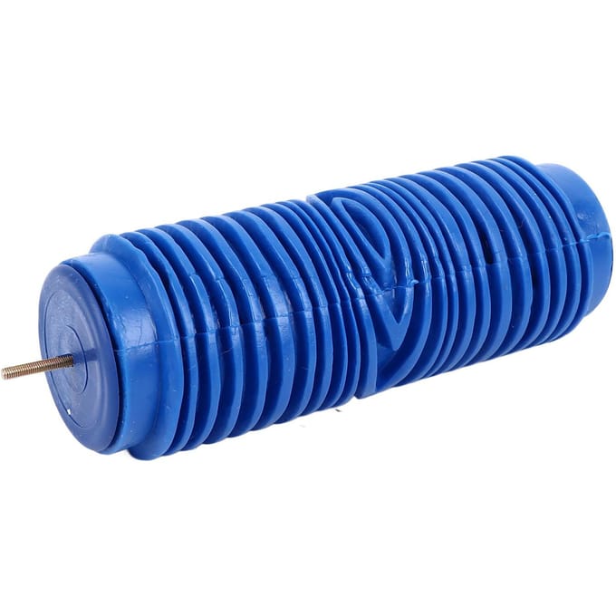 5 inch Rubberen Patroon Verfroller Mooie Patronen Herbruikbare Decoratieve Kunst Textuurroller Wandpatroon Rollers Stencil Circle Soft Rubber Tip blue