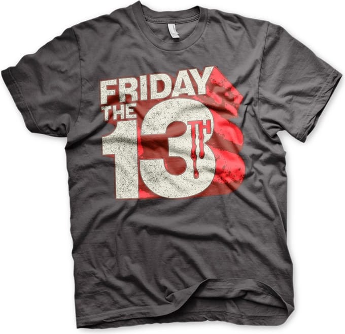 Friday The 13th Heren Tshirt -2XL- Block Logo Grijs