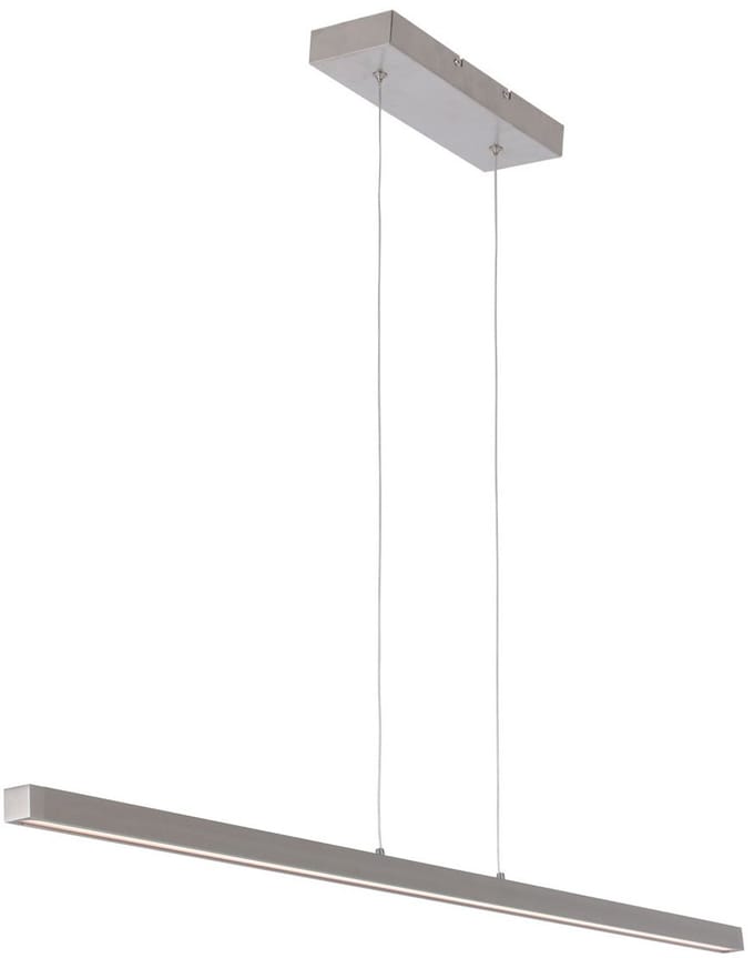 Minimalistische stalen hanglamp Danske 2745ST - 114 cm, uitschuifbaar, in hoogte verstelbaar - Mexlite