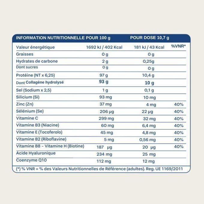 Colpropur Skin Care Pêche Collagène 30 doses 321g