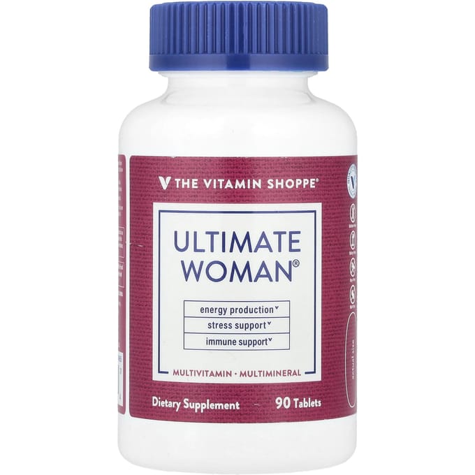 The Vitamin Shoppe, Ultimate Woman®, Multivitamine en Multimineraal, 90 Tabletten