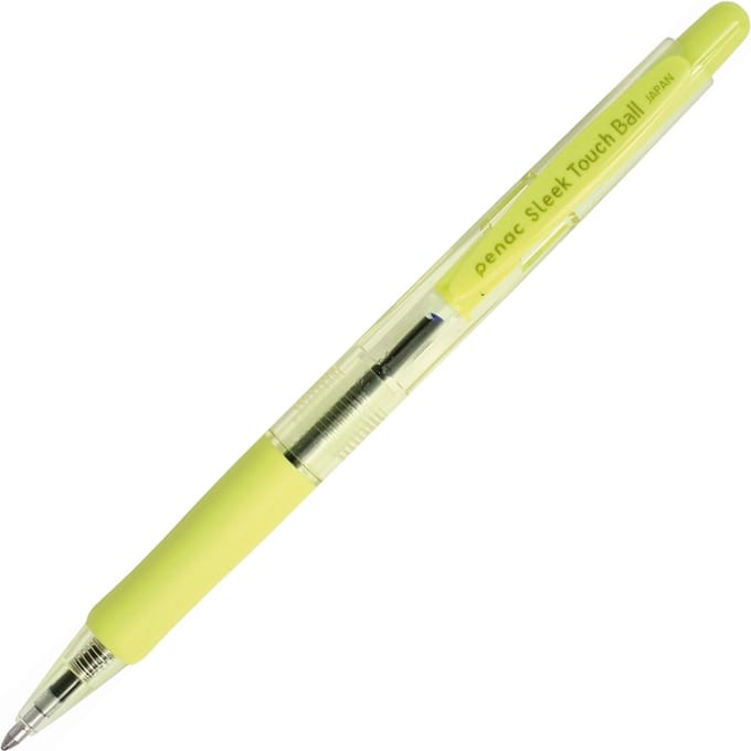 Penac Balpen - Sleek Touch - Geel - 1.0mm - Blauw inkt