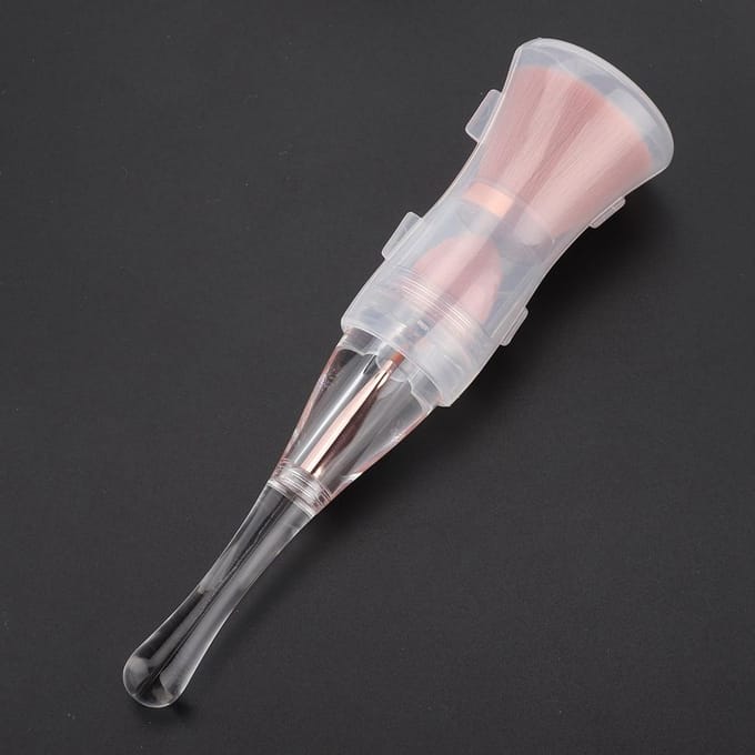 3-in-1 Multifunctionele Cosmetische Kwast Foundation Poeder Concealer Oog Lip Kwast Make-up Tool white
