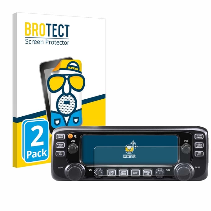 BROTECT - Screenprotector voor Icom IC-2730E - Folie Beschermfolie matte 2 Stuks