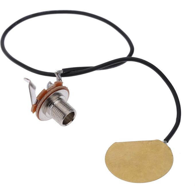 Akoestische gitaartransducer voorgemonteerde versterker Piezo-jack-pickupaccessoire gray