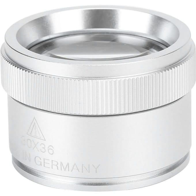 Loupe 30X Loupe portable à main pour identification de bijoux et de pièces de monnaieArgent argenté