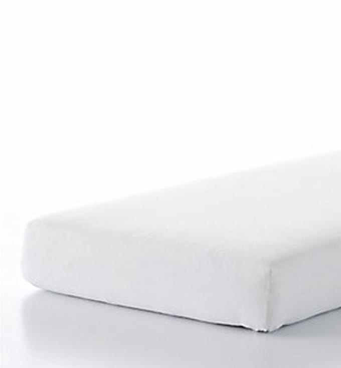Good Morning molton effen kleur - Kind 70x150 cm - Wit - Molton