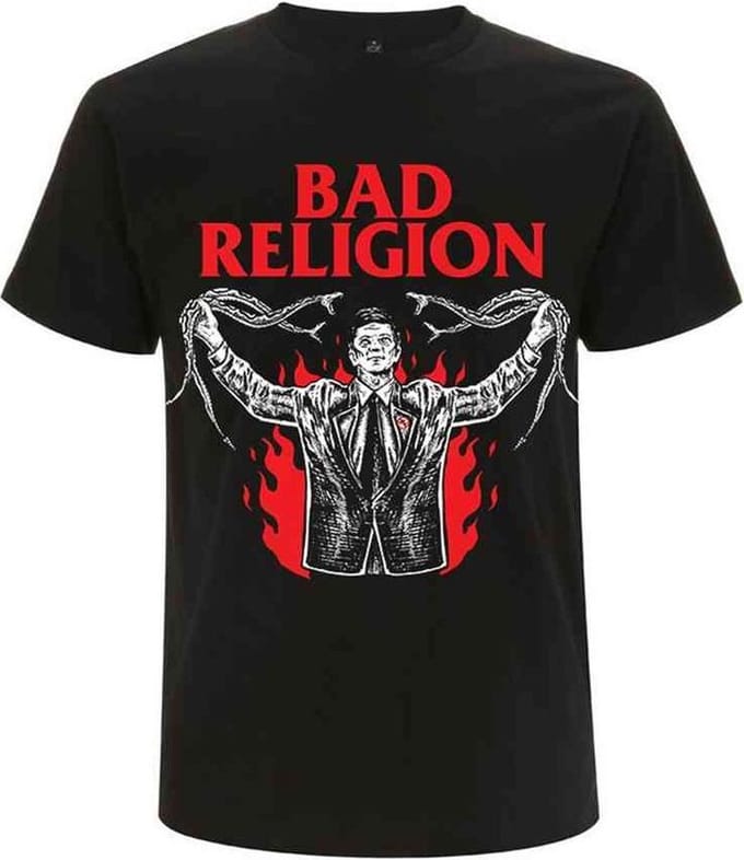 Bad Religion Heren Tshirt -S- Snake Preacher Zwart