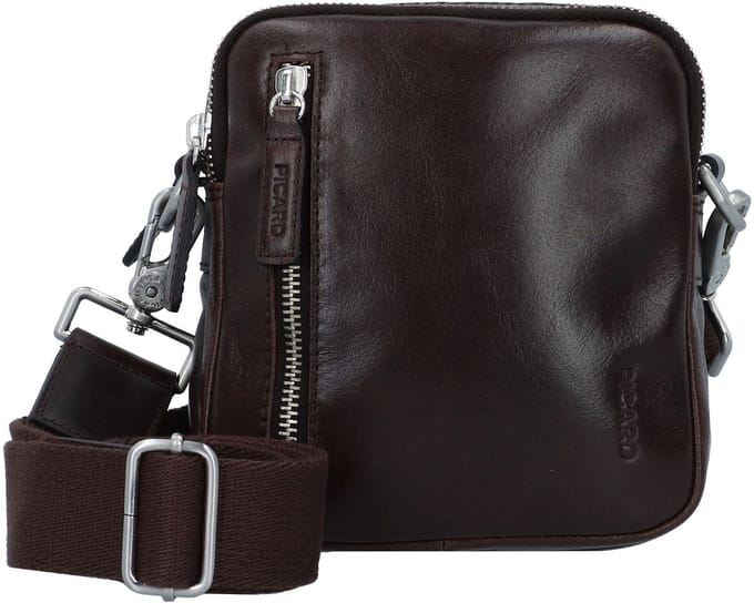 PICARD schoudertas Buddy Crossbody Bag Cafe donkerbruin