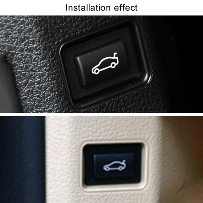 Couvercle de bouton de commutation de coffre arrière de hayon, pour BMW série 1 2 3 4 5 6 7 X1 X3 X4 Z4 E60 Assembly gray