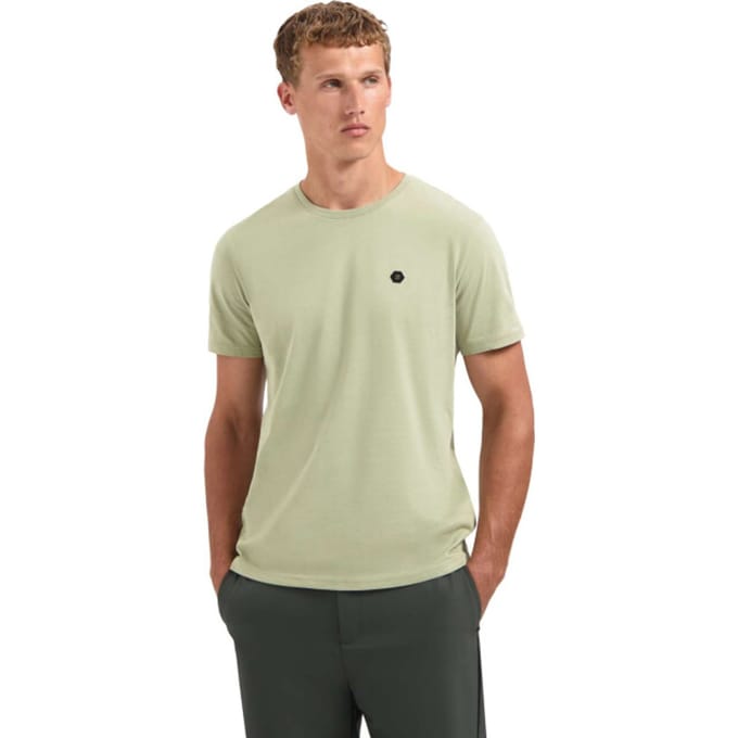 No Excess T-shirt Crewneck Peached Light Moss Größe: L | Basic T-Shirts Outlet | Herren | Orange