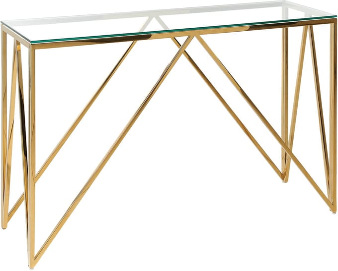 WESO - Consoletafel - Goud - Veiligheidsglas