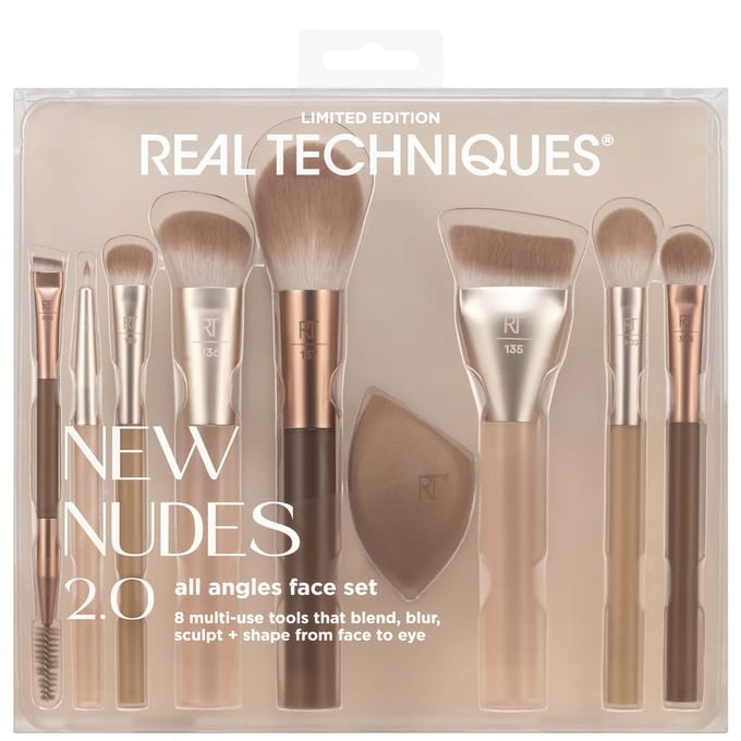 Real Techniques Face Brushes New Nudes 2.0 All Angles Set Kwastensets Dames