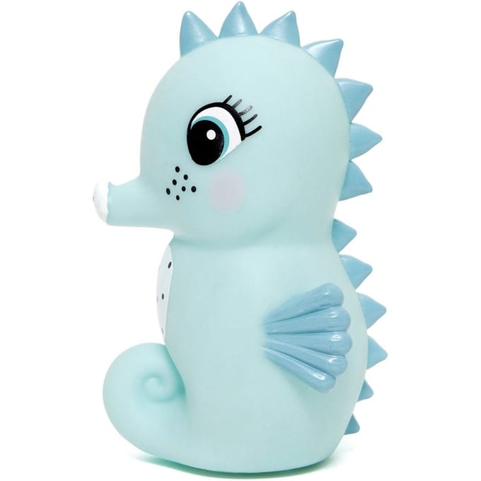 Petit Monkey nachtlampje seahorse blue