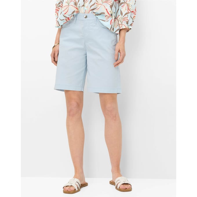 Brax Dames Bermuda  Style MAINE B VINTAGE BLUE, lichtblauw, maat 46