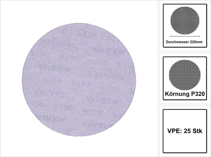 Mirka Abranet 225 mm velcro P320 25 vel