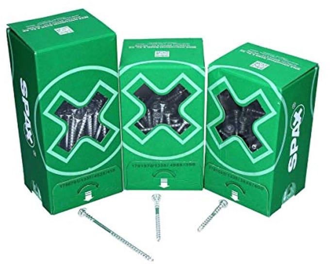 Verstelschroef 6 x 100 mm, platte kop, T-STAR plus T30, 100 stuks
