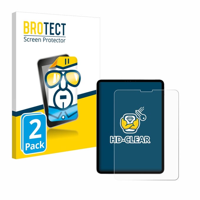 BROTECT - Screenprotector voor Apple iPad Pro 11" 2022 (4. Gen.) - Folie Beschermfolie transparant 2 Stuks