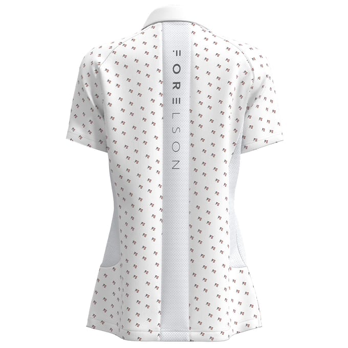 Forelson Dames/Dames Varah poloshirt met knoopjes en patroon (Wit)
