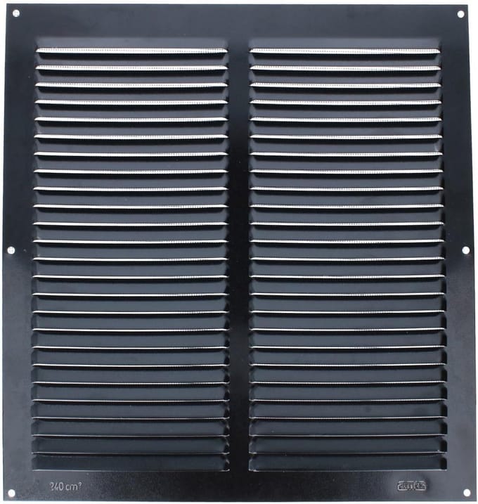 Opschroefrooster - Ventilatierooster - Luchtcirculatie - Insectenwerend net - 300 mm x 300 mm - Zwart