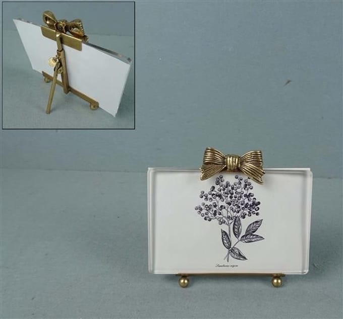 Fotolijstje Strik ant. goud 15,2x3,8x13,5cm