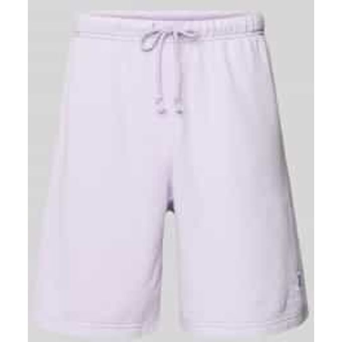 Regular fit bermuda met labelstitching