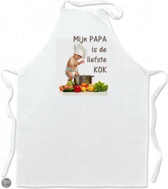 Mijncadeautje Keukenschort Mijn PAPA is de liefste kok